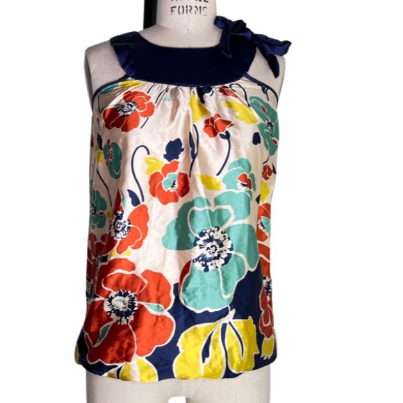 Floral halter blouse S - Picture 1 of 3